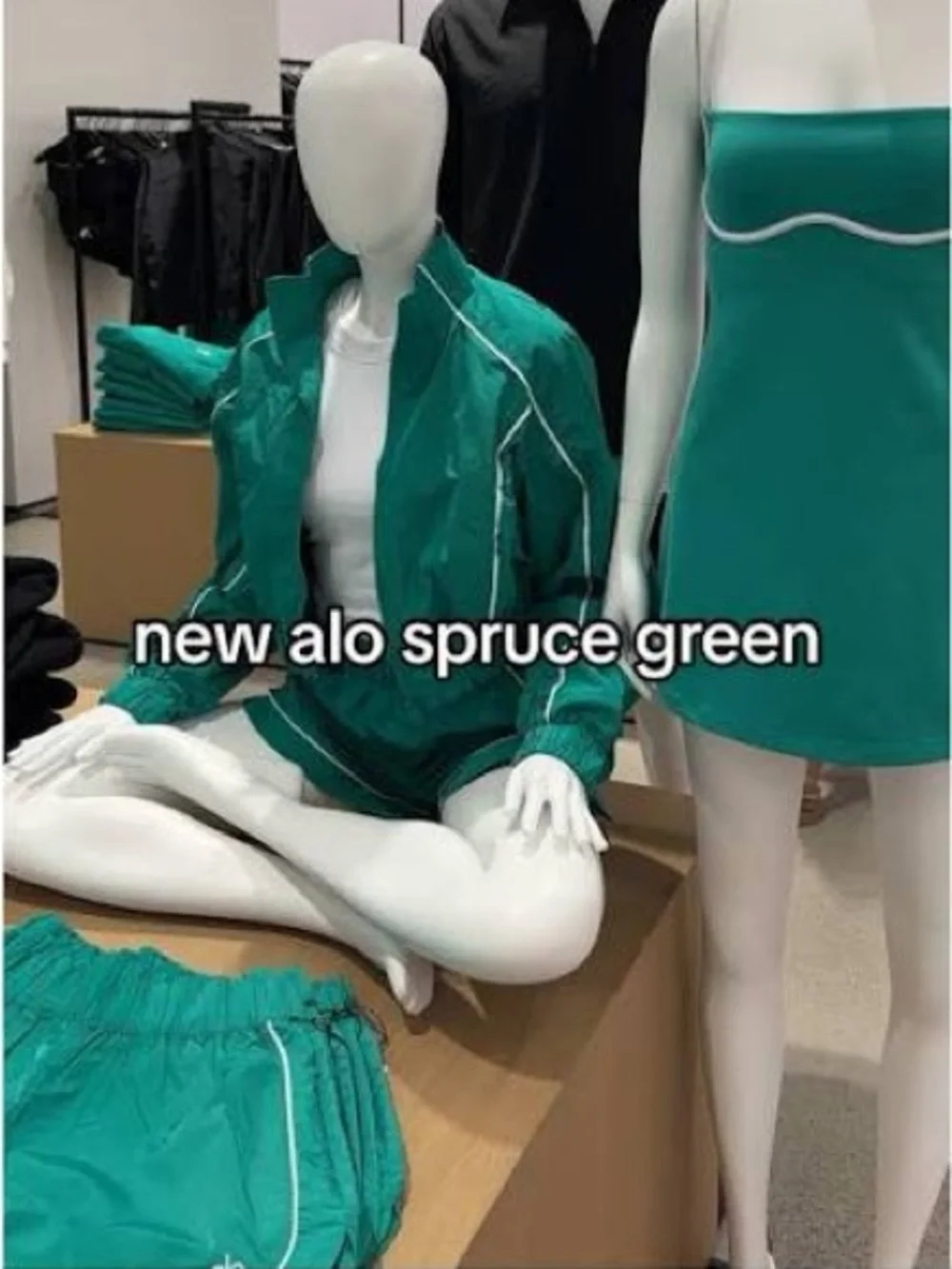 Green Piped Windbreaker Jacket